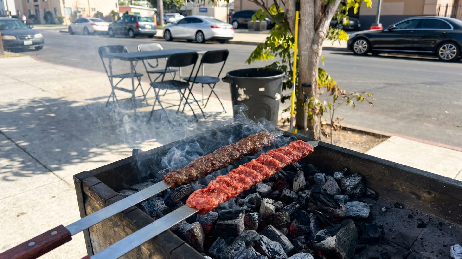 Grilled over live charcoal