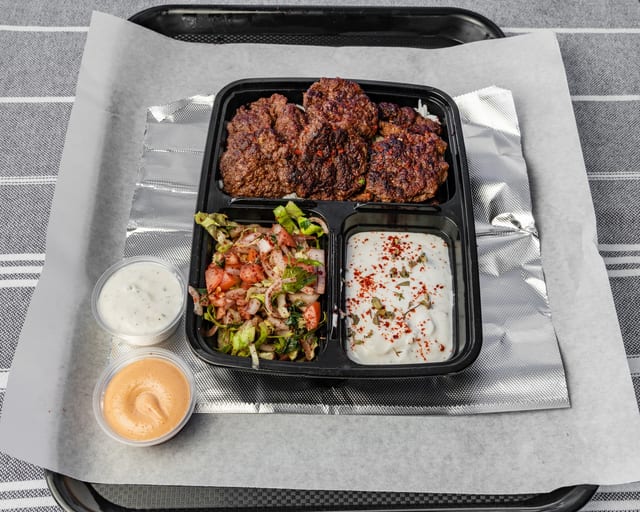 Kofte Rice Plate.