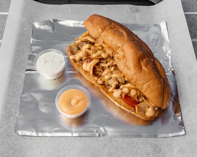 Chicken Shawarma Sandwich.